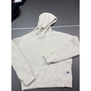The North Face Womens Sherpa Fleece Hoodie Pullover Cream White NF0A5A9L